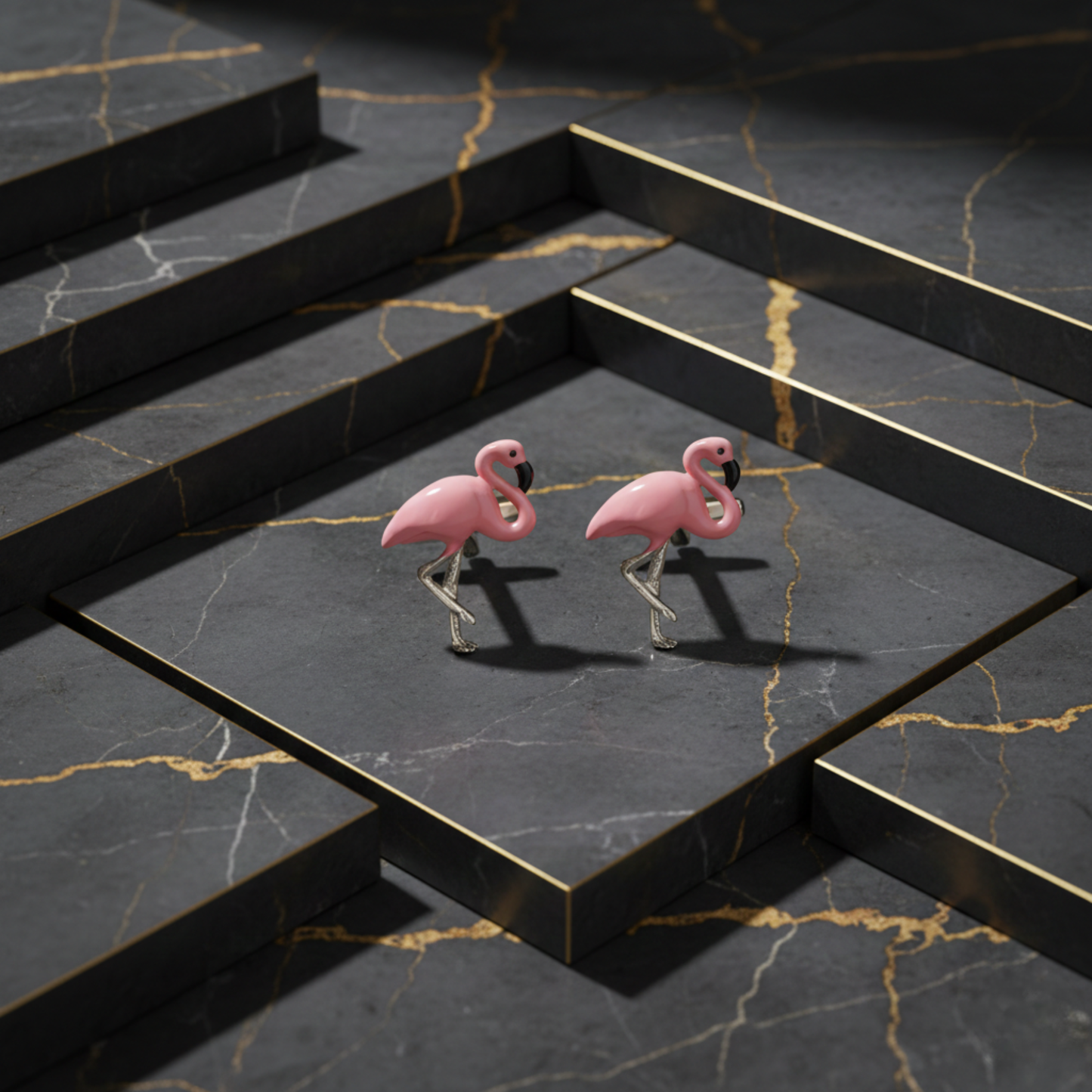 Pink Flamingo Cufflinks