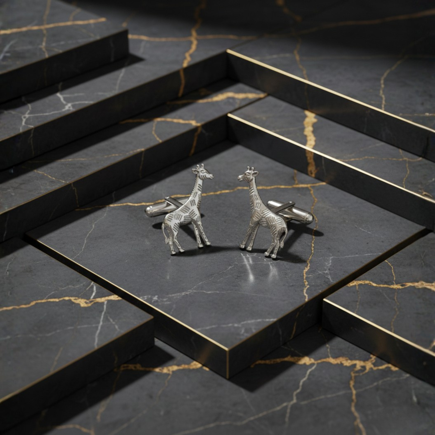 Silver Giraffe Cufflinks