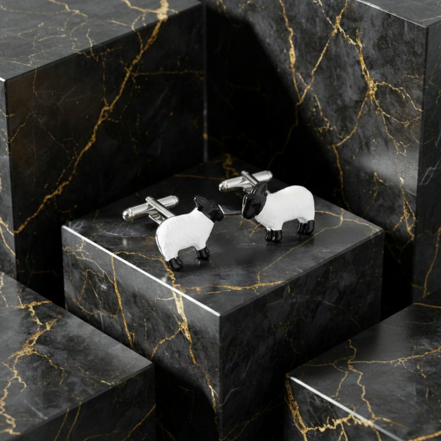 Black & White Sheep Cufflinks