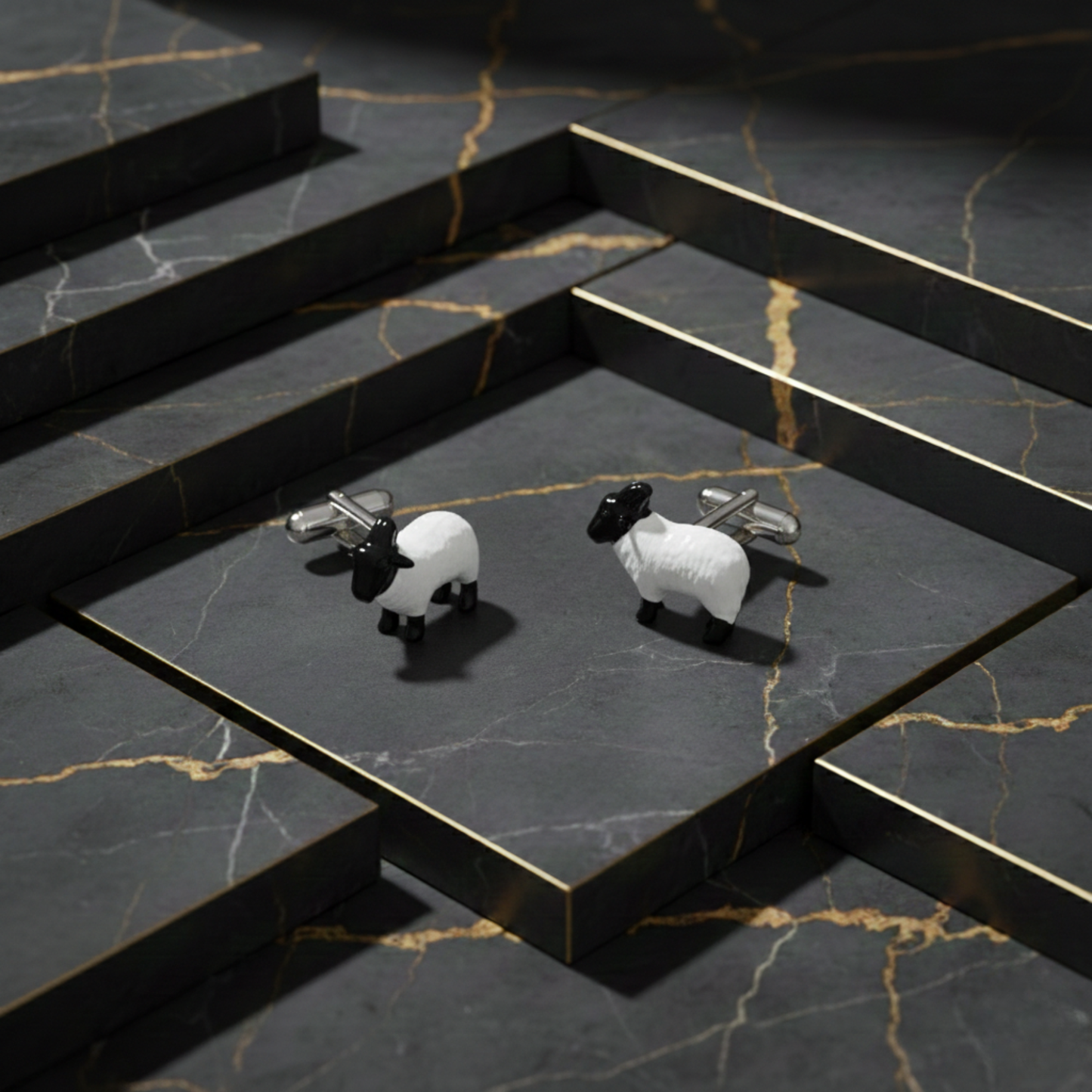 Black & White Sheep Cufflinks