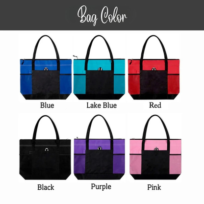 Custom Name Crochet Design Tote Bag