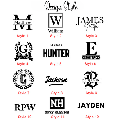 Custom Men’s Toiletry Bag with Name & Initial