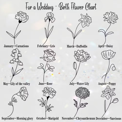 Custom Wooden Engraved Birth Flower Ring Box