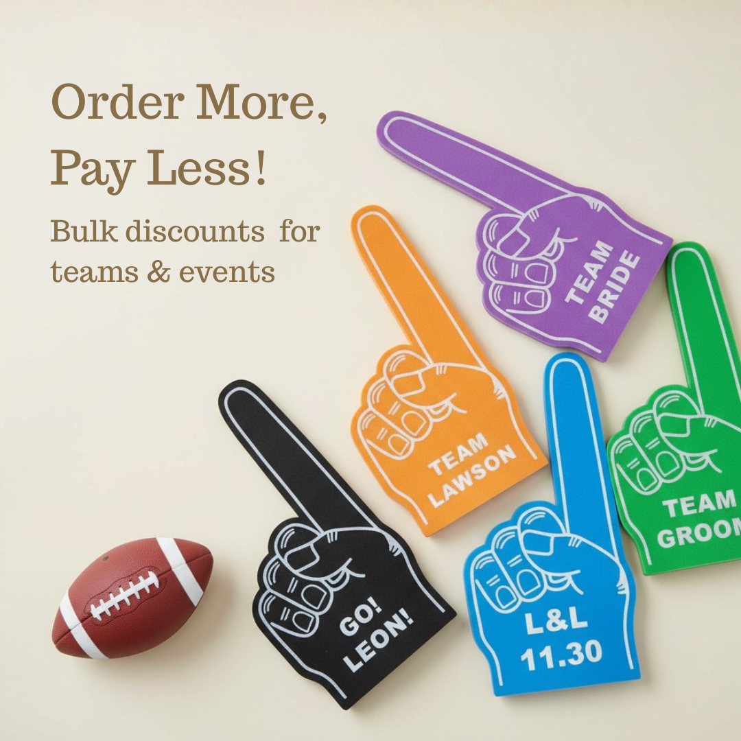 Custom Text Foam Finger