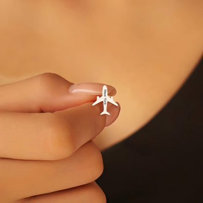 Mini Airplane Earrings
