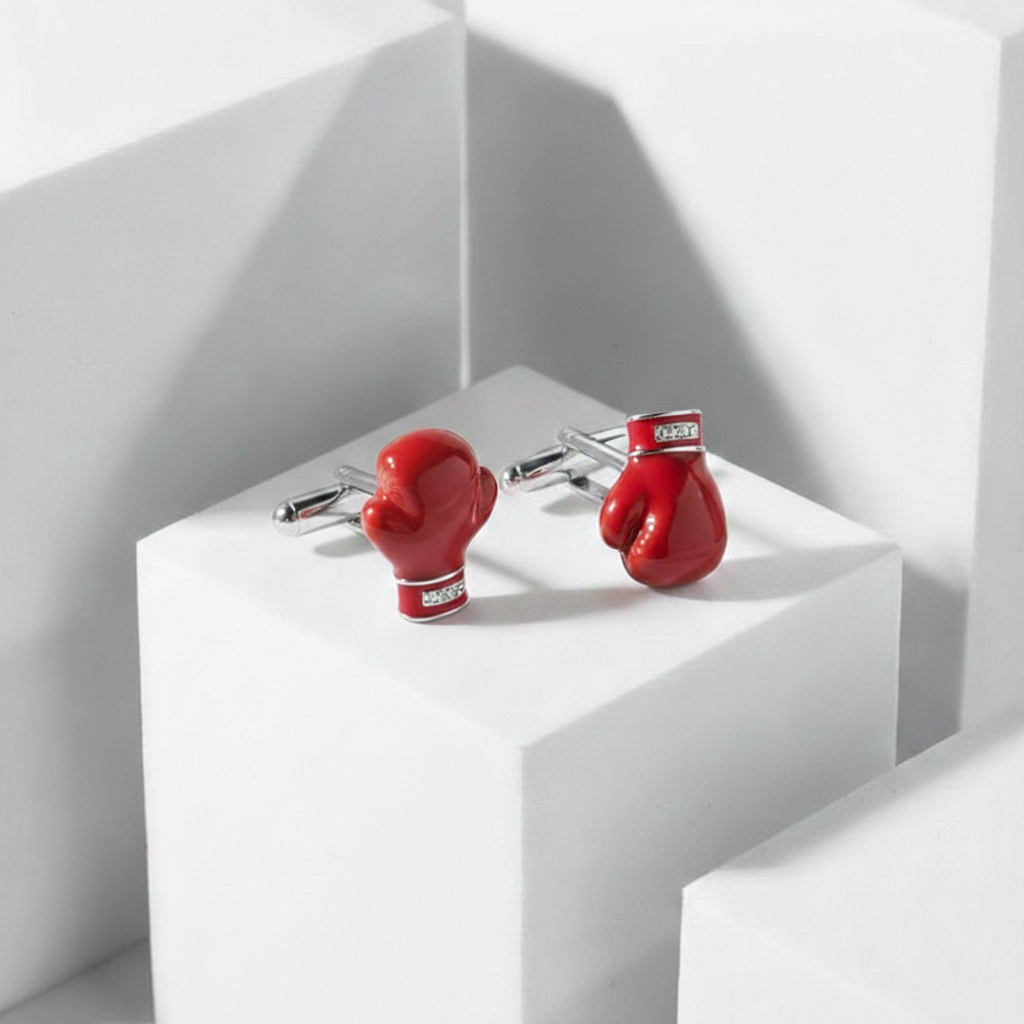Red Boxing Glove Cufflinks