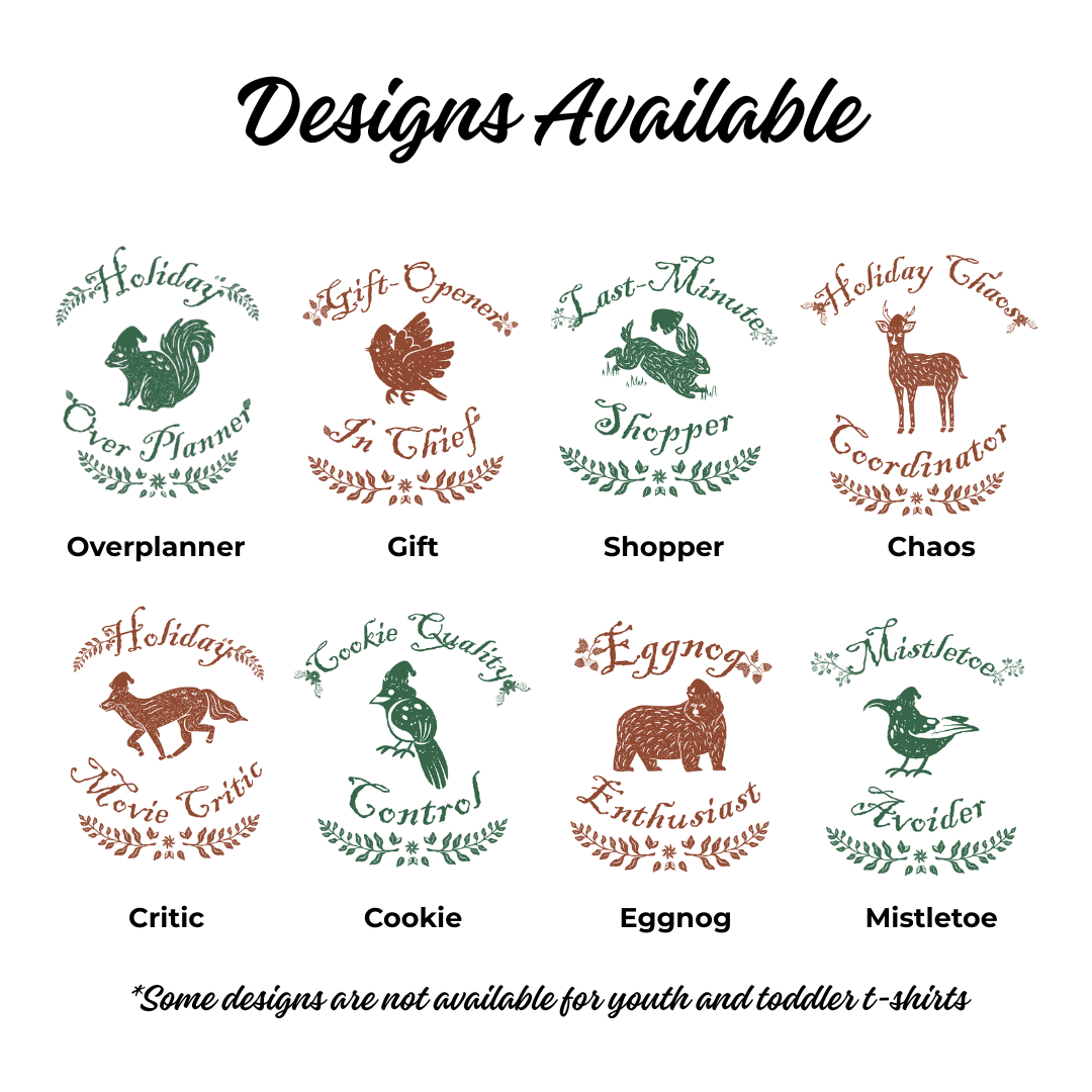 Personalized Family Christmas Roles T-Shirt