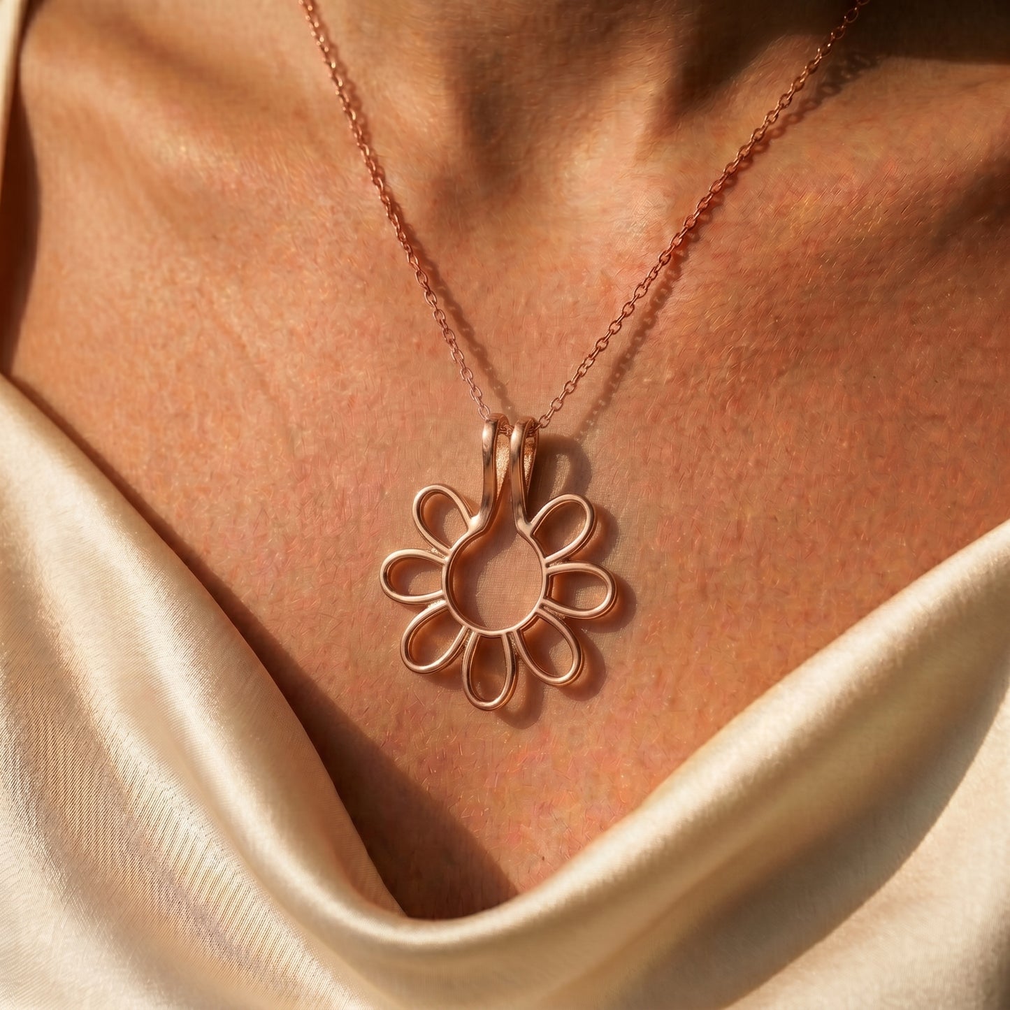 Personalisierte Ringhalter-Blumenkette