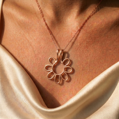 Personalisierte Ringhalter-Blumenkette