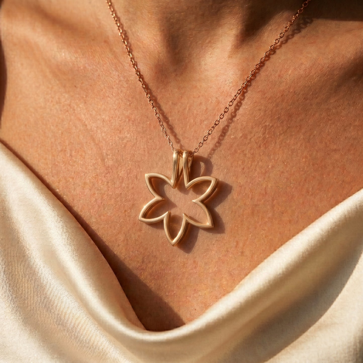 Personalisierte Ringhalter-Blumenkette