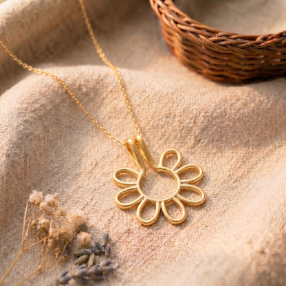 Personalisierte Ringhalter-Blumenkette