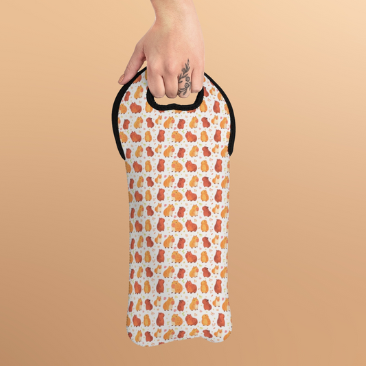 Capybara Wine Tote Bag