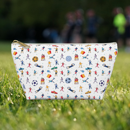 Football Soccer Print Pencil Case/MakeUp Bag