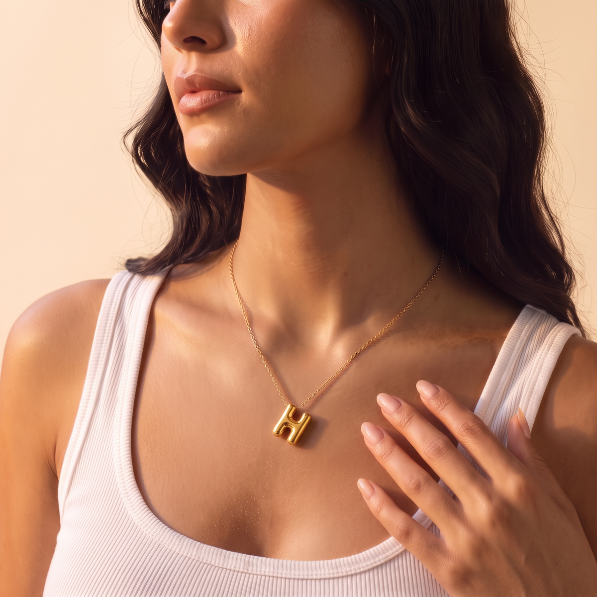 Personalized Balloon Letter Necklace