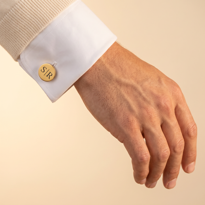 Gemelli personalizzati per testimoni con scatola in legno