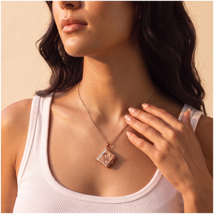 Custom Photos Graduation Album Necklace with Engraving