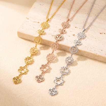Dainty 7 Chakra Necklace