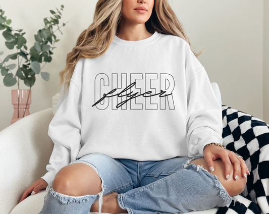 Cheer Flyer Sweatshirt and T-Shirt for Cheerleaders