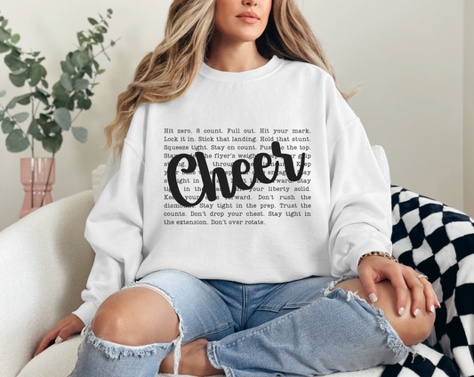 Cheer Motivation Sweatshirt and T-Shirt