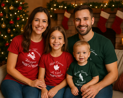 Personalized Family Christmas Roles T-Shirt