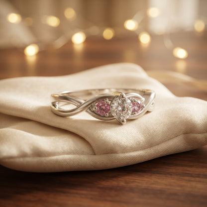 Custom Birthstones Promise Ring