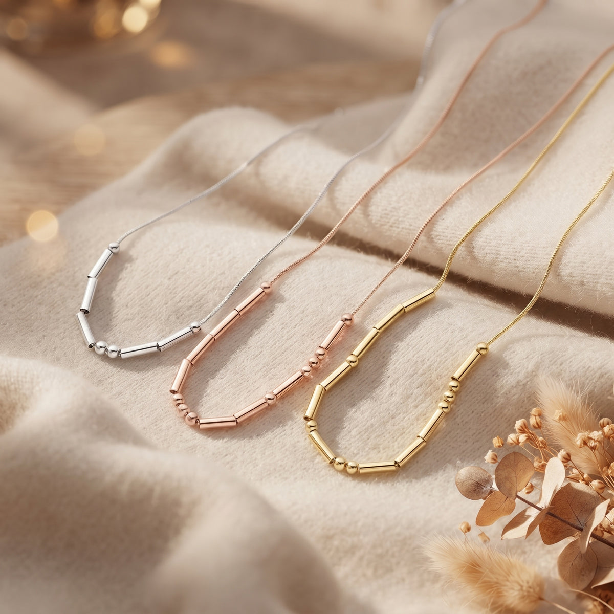 Custom Morse Code Necklace