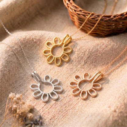 Personalisierte Ringhalter-Blumenkette