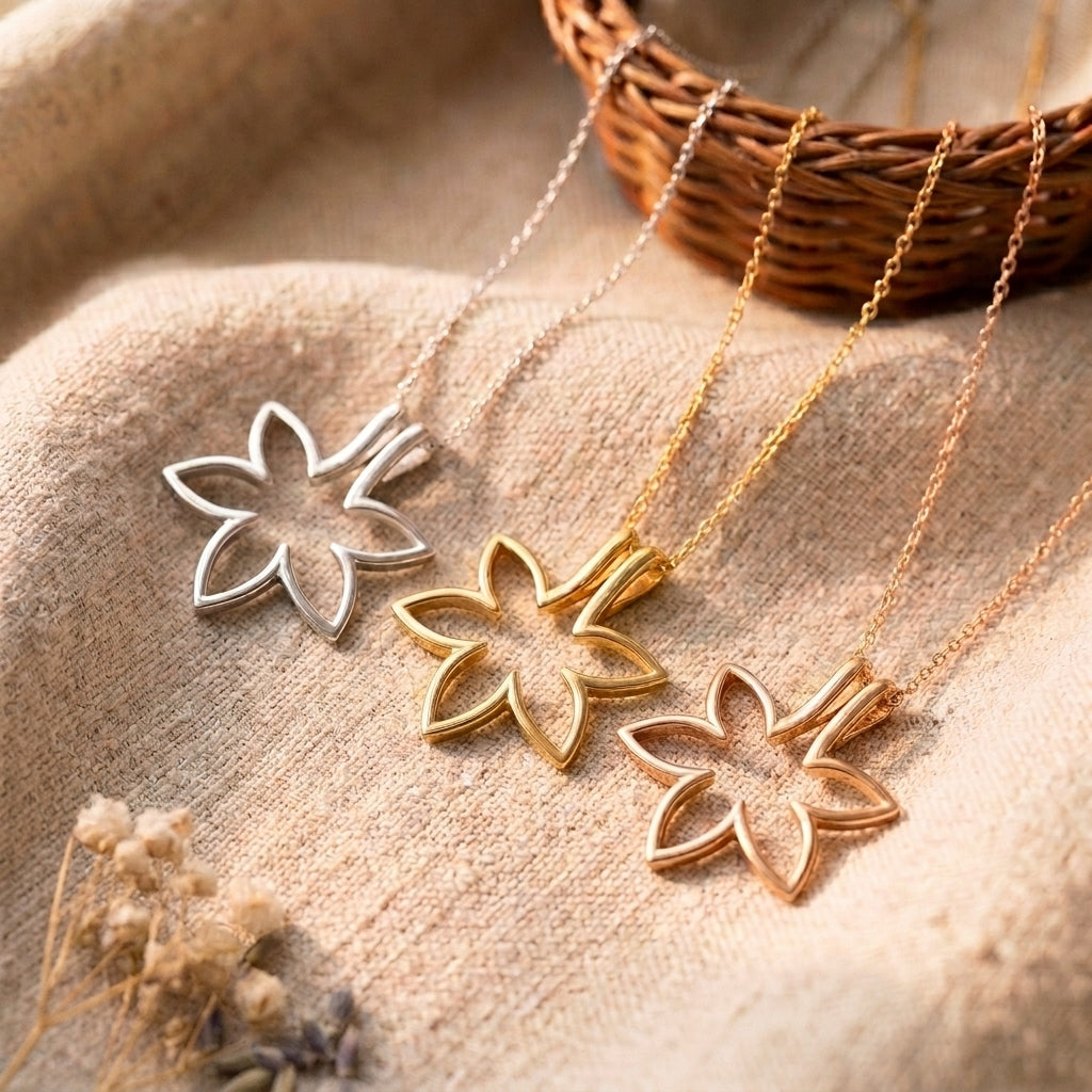 Personalisierte Ringhalter-Blumenkette