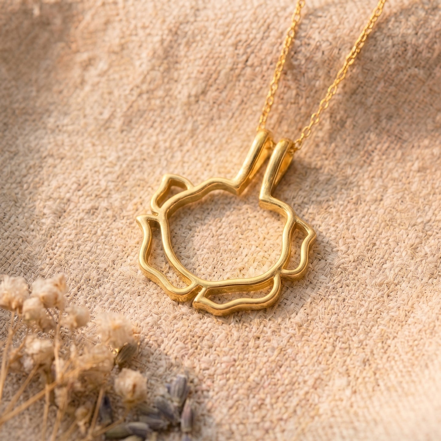 Personalisierte Ringhalter-Blumenkette