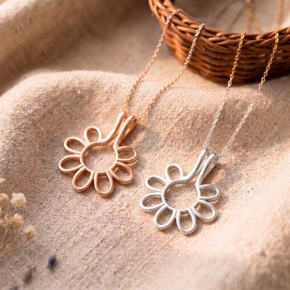 Personalisierte Ringhalter-Blumenkette