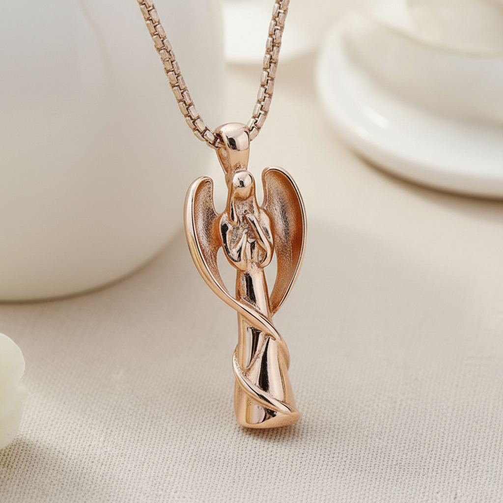 Guardian Angel Urn Necklace For Ashes