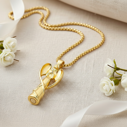 Guardian Angel Urn Necklace For Ashes
