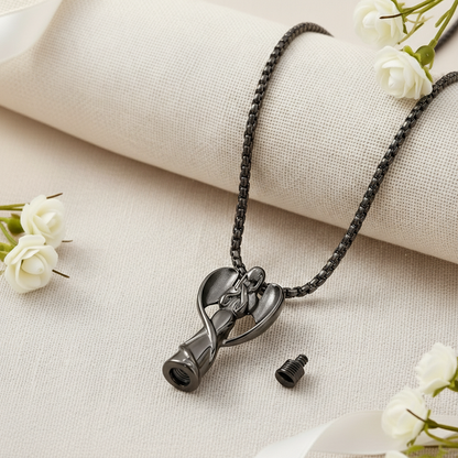 Guardian Angel Urn Necklace For Ashes