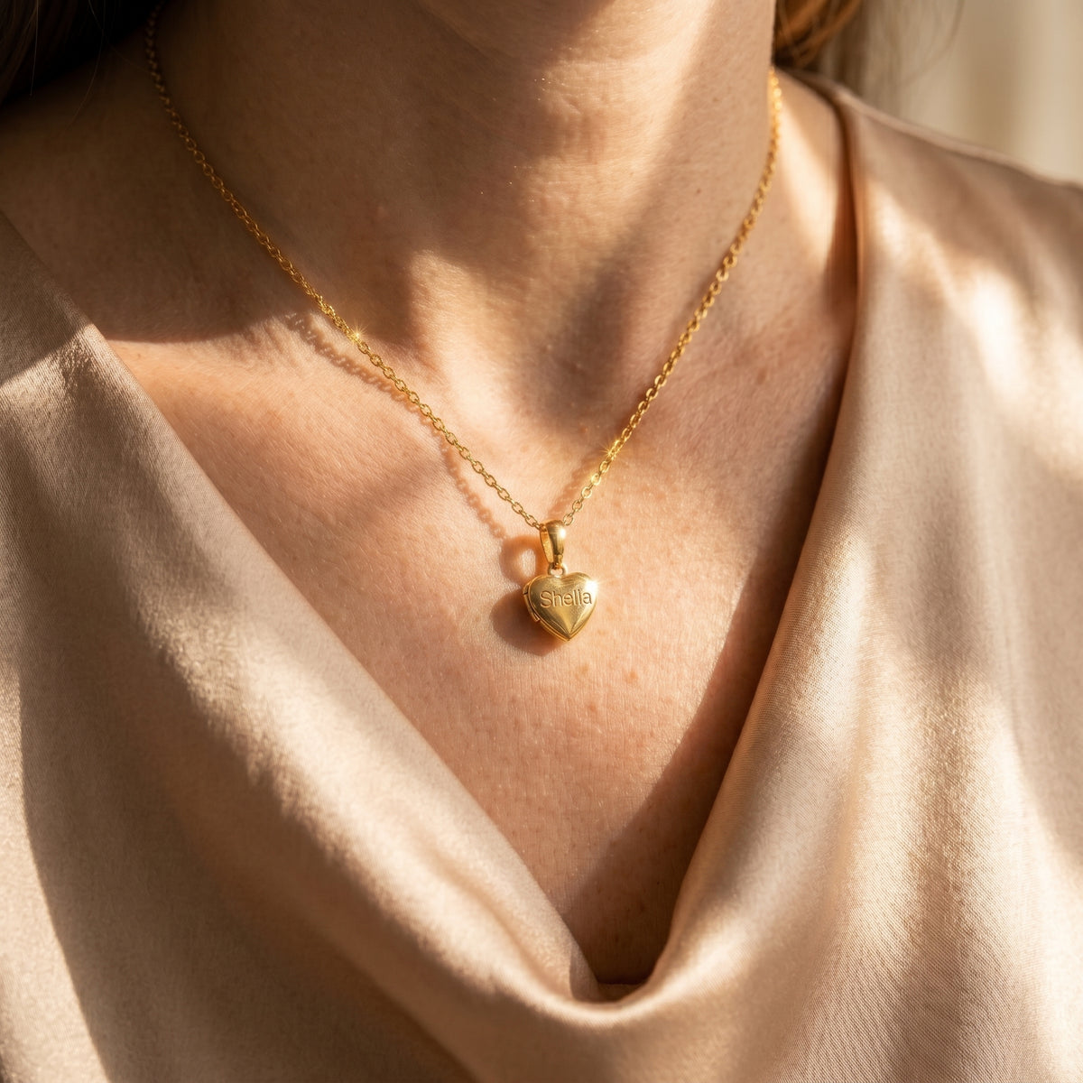 Personalized Tiny Heart Urn Necklace