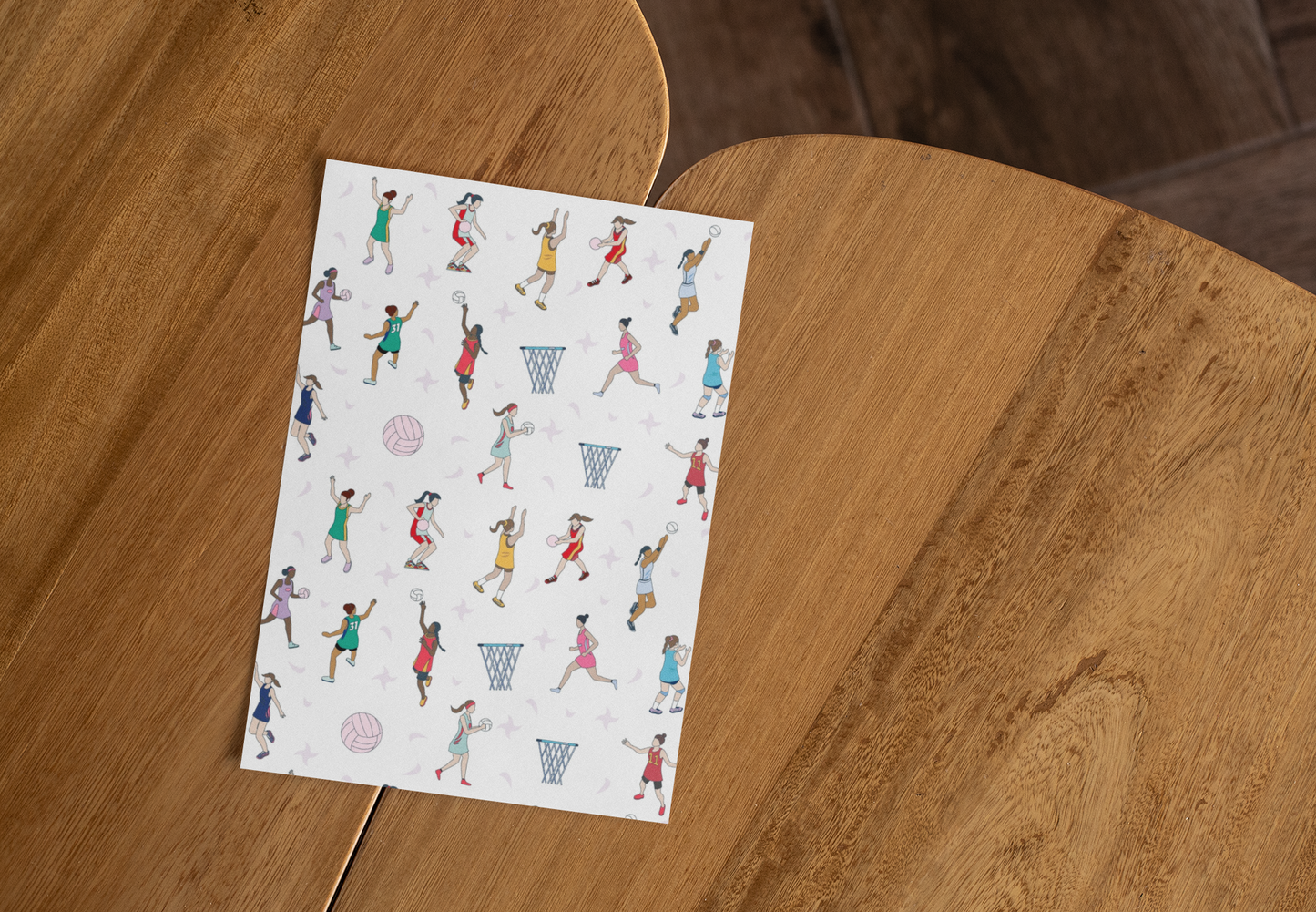Netball Themed Greeting Cards (1, 10, 30, and 50pcs)
