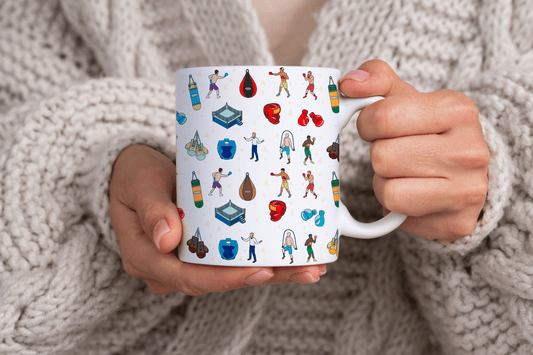 Boxing Inspired Print 11oz Ceramic Mug