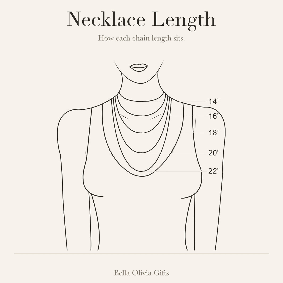 Necklace length guide