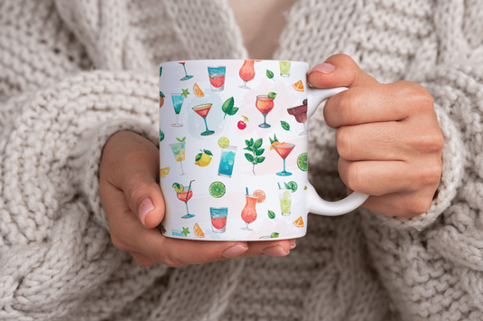 Cocktail Watercolor Print 11oz Ceramic Mug