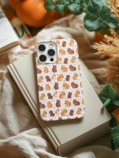 Kawaii Watercolor Capybara Phone Case