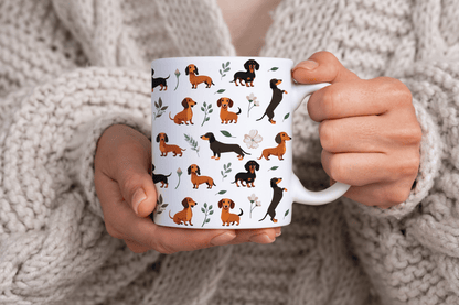Dachshund Dog Print 11oz Ceramic Mug