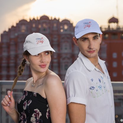 "Happy 4th of July" Classic Cotton Dad Cap