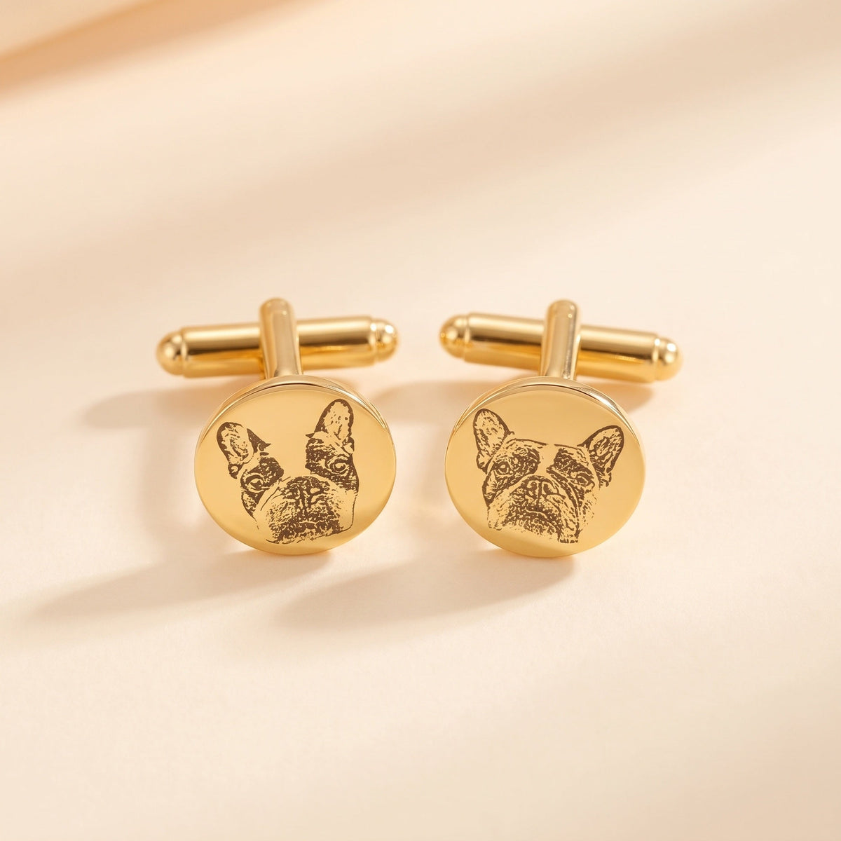 Custom Cufflinks with Pet Portrait