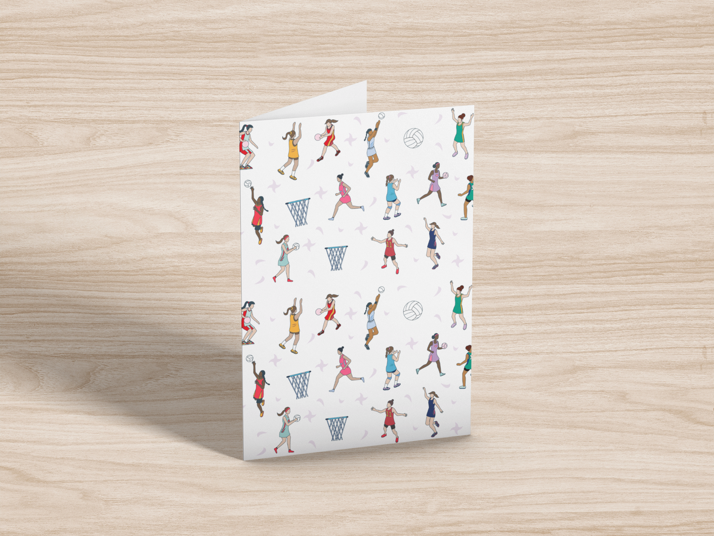 Netball Themed Greeting Cards (1, 10, 30, and 50pcs)