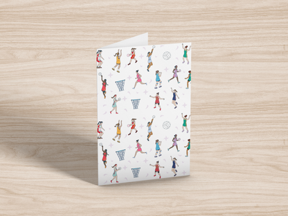 Netball Themed Greeting Cards (1, 10, 30, and 50pcs)