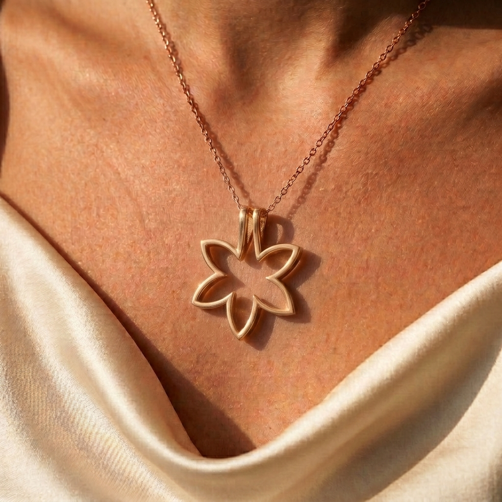 Personalisierte Ringhalter-Blumenkette
