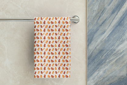 Capybara Kawaii Chibi Style Print Beach Towel