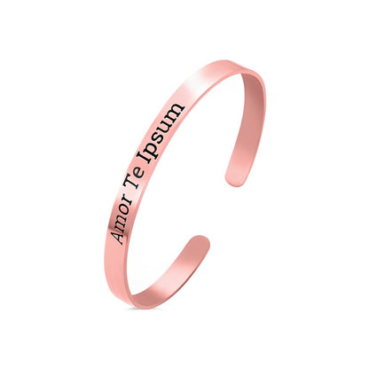 Custom Engraved Adjustable Bangle