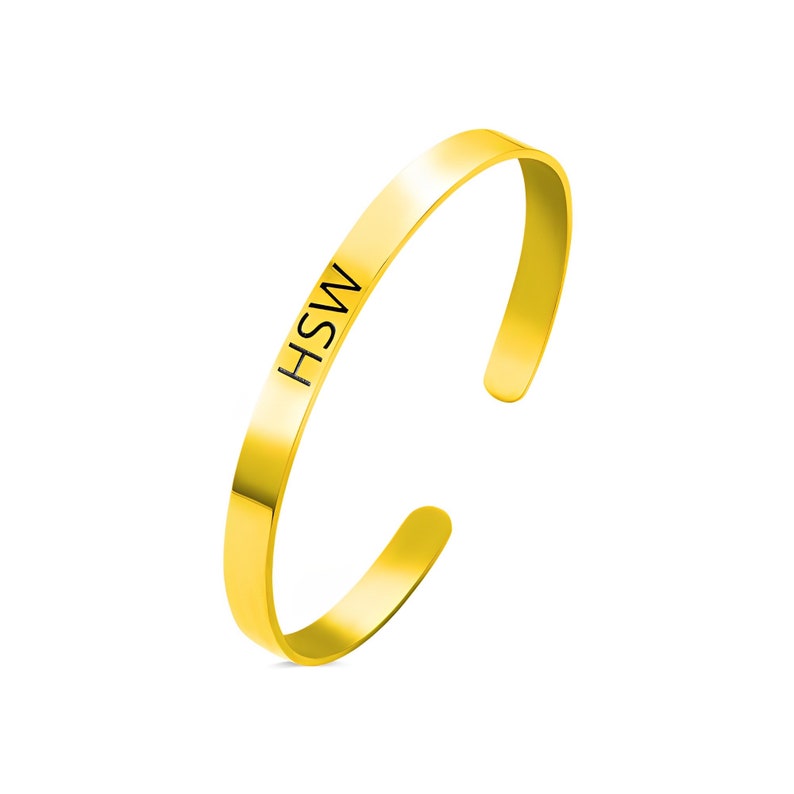 Custom Engraved Adjustable Bangle