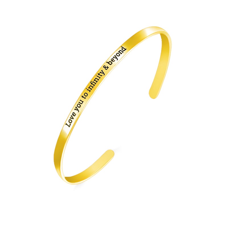 Custom Engraved Adjustable Bangle