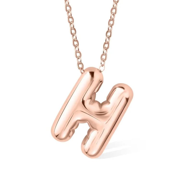 Personalized Balloon Letter Necklace
